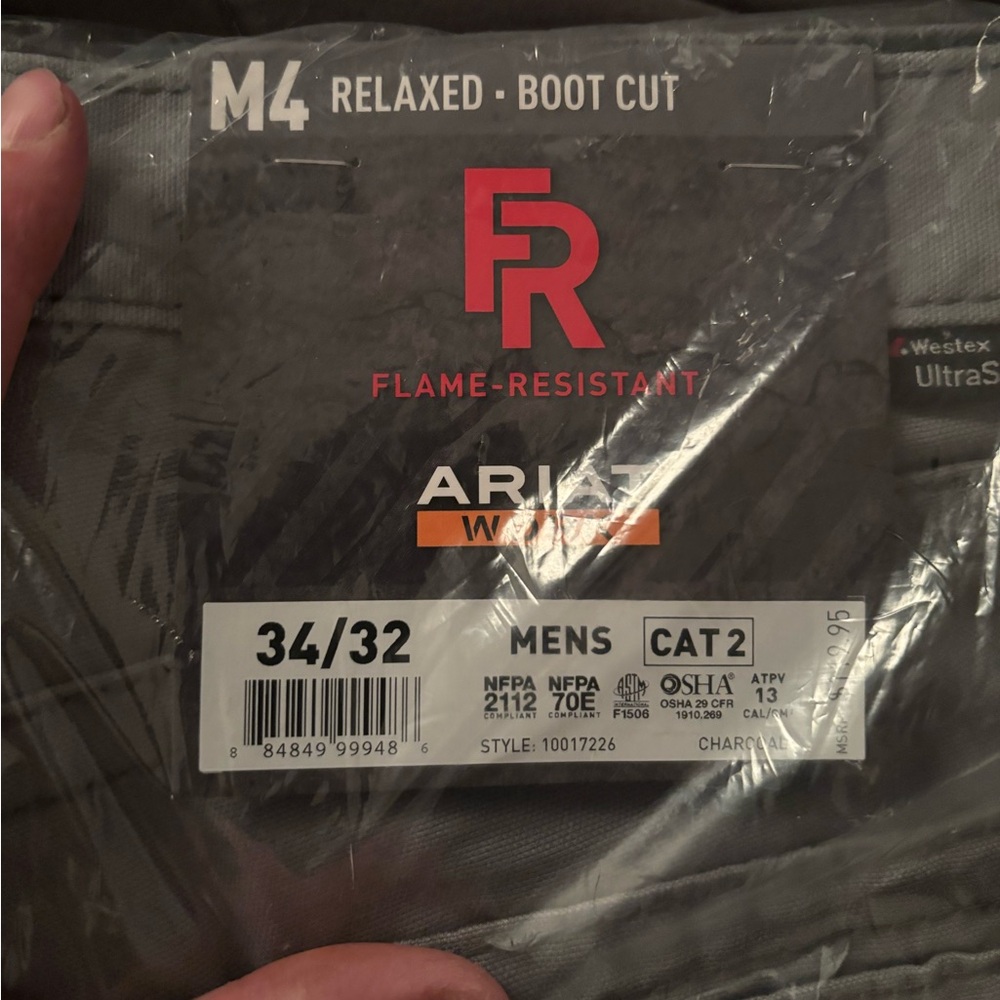 Ariat FR Workwear Men's Flame-Resistant Pants - Charcoal Gray